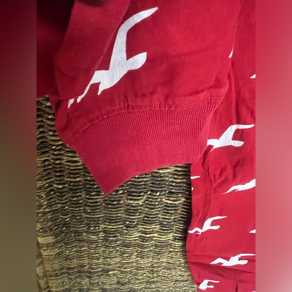Hollister- Red Pants with white imprint- small, Sleeper pants- Pre-Owned - Picture 4 of 5